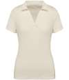 NS228 Native Spirit Ladies Terry Towel Polo Shirt Ivory colour image
